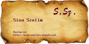 Sisa Szelim névjegykártya